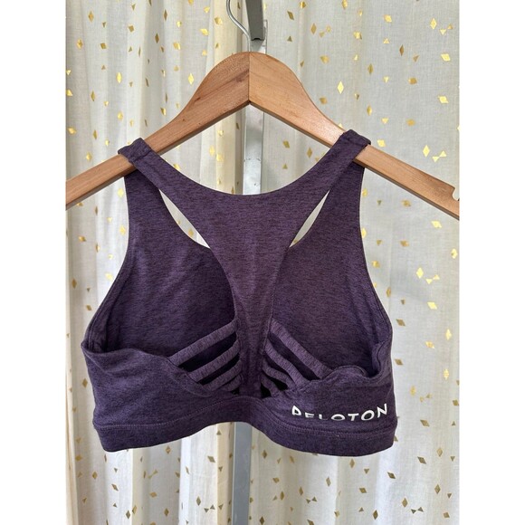 Peloton Cadent Signature Logo Moisture Wicking Racerback Cutouts Sports Bra S - Picture 3 of 4